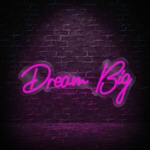 Neon-Stars-LED-Sign-Dream-Big-Pink