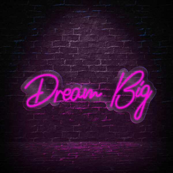 Neon-Stars-LED-Sign-Dream-Big-Pink